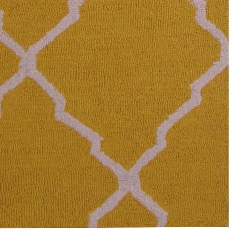 HERAT ORIENTAL Handmade Trelis Design 100% Wool Rug 2'6x7 - 2'6 x 7'