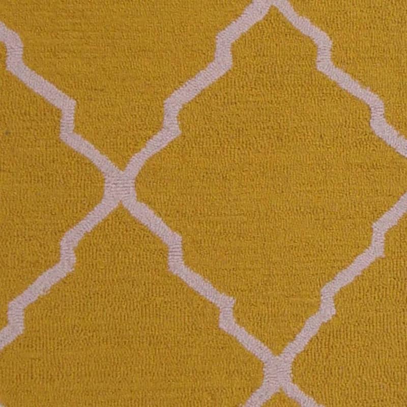 HERAT ORIENTAL Handmade Trelis Design 100% Wool Rug 2'6x7 - 2'6 x 7'
