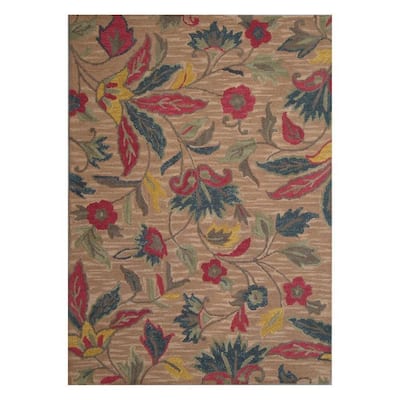 HERAT ORIENTAL Handmade Kashan Design 100% Wool Rug 5x7 - 5' x 7'