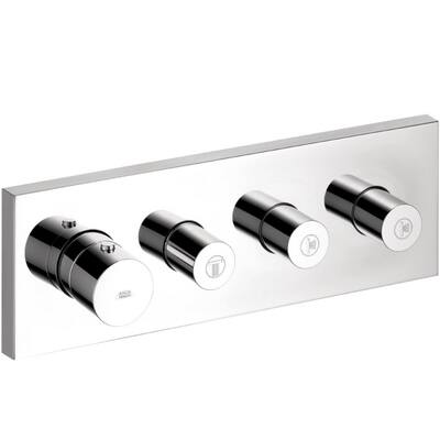 Hansgrohe Axor Starck, Thermostatic Chrome Shower System Trim with 3 Volume Controls