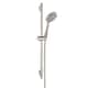 Hansgrohe Unica S Brushed Nickel Wallbar Shower Set - Bed Bath & Beyond 