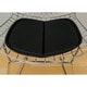 preview thumbnail 5 of 16, Mid Century Chrome Wire Dining Chair with Faux Leather Seat Pads