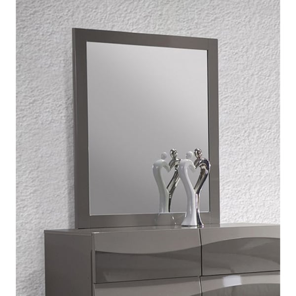 Somette Delvin Grey Glossy Accent Mirror - A/N