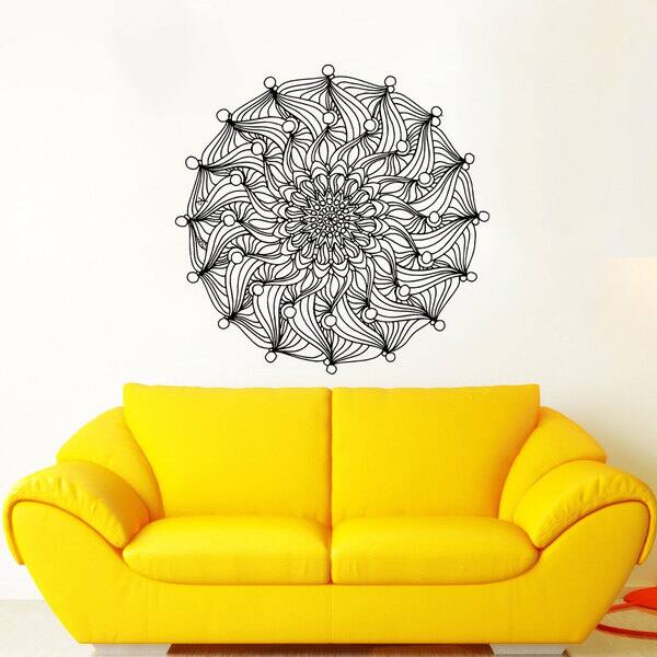 Mandala Wall Decal Namaste Flower Overstock 9984267