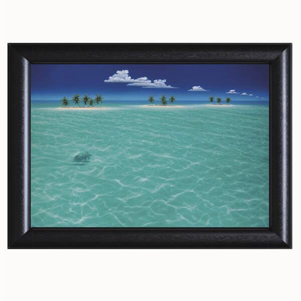 Dan Mackin-Turtle Crossing 38 x 27 Framed Art Print - Bed Bath & Beyond ...