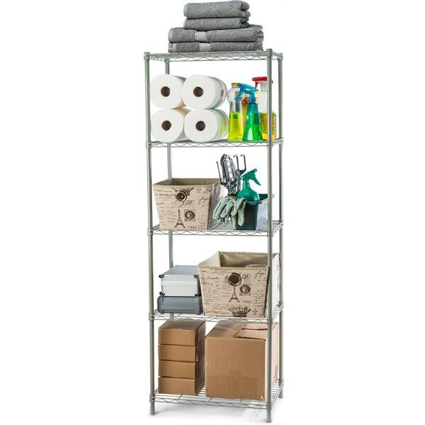 Sunbeam 61" High 5Tier Wire Shelving Storage Unit Bed Bath & Beyond
