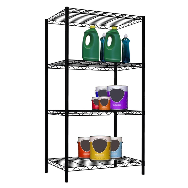 Home Basics Wire 46.5" High Four Shelf Shelving Unit