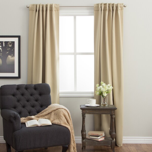 Shop Arlo Blinds Back Tab Blackout Curtains 64 inch height, Panel Pair