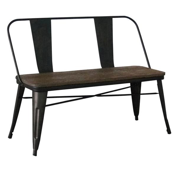 Modus Gunmetal Industrial Double Bench   17135814   Shopping