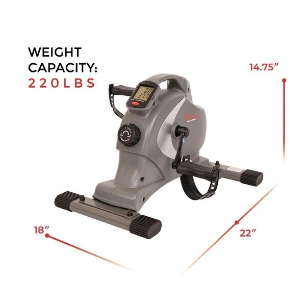 sunny health & fitness magnetic mini exercise bike