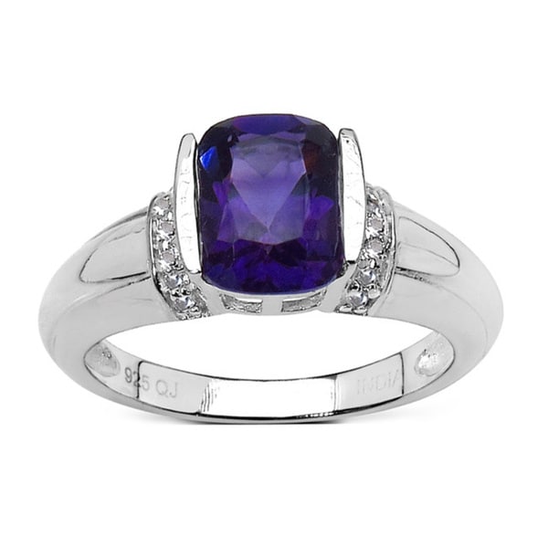 Shop Olivia Leone 1.87 Carat Amethyst and White Topaz .925 Sterling ...