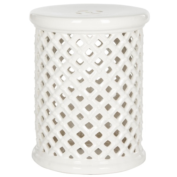 Safavieh Isola Cream Ceramic Decorative Garden Stool