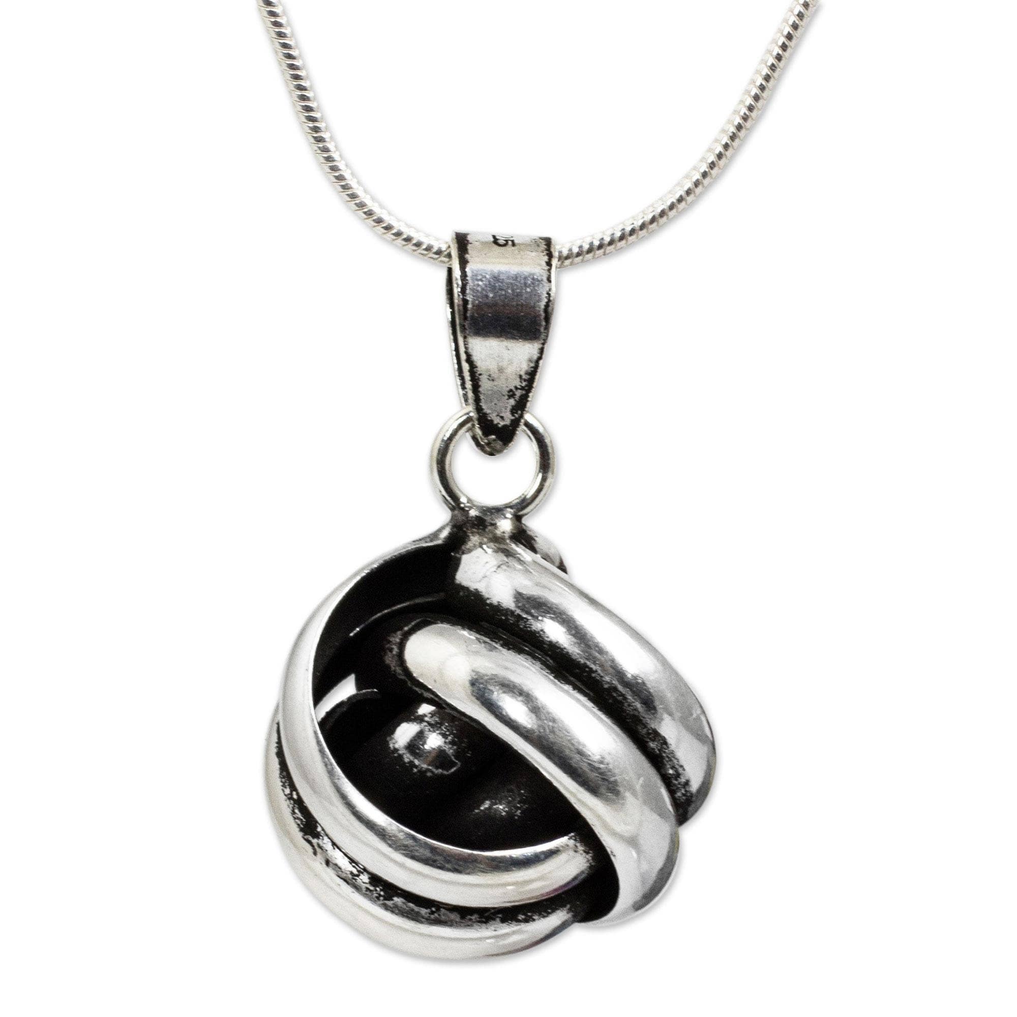 Sterling Silver Womens 1mm Box Chain Single Parent Family Child Pendant Necklace