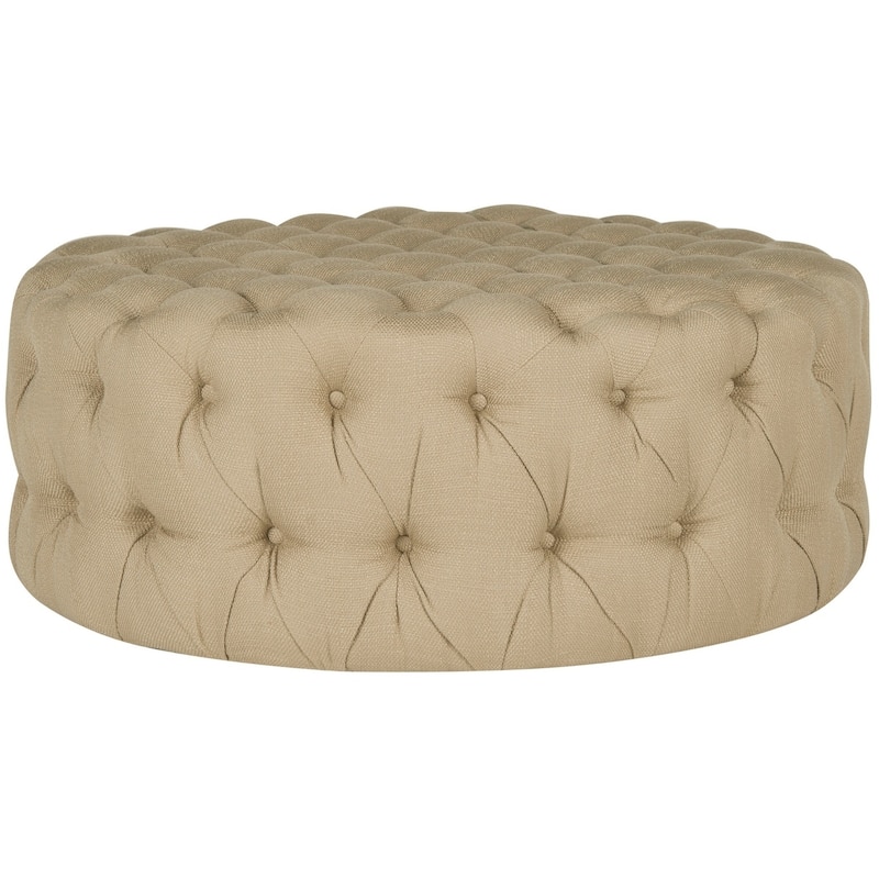 SAFAVIEH Charlene Beige Ottoman