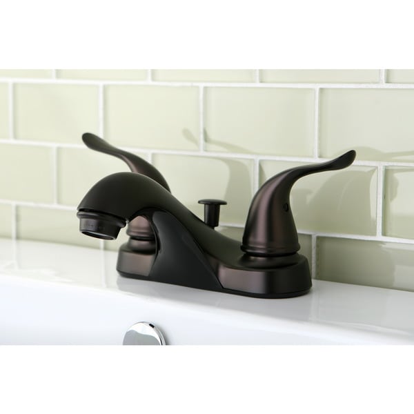 Vintage Oil Rubbed Bronze 4 inch Centerset Metal Bathroom Faucet