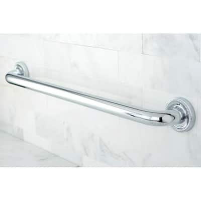 Kingston Brass Polished Chrome 36-inch 3-layer Flange Grab Bar - Silver