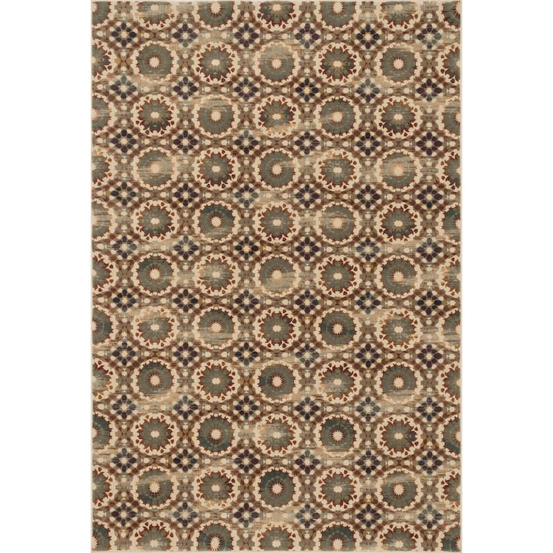 Alexander Home Senna Rosette Area Rug