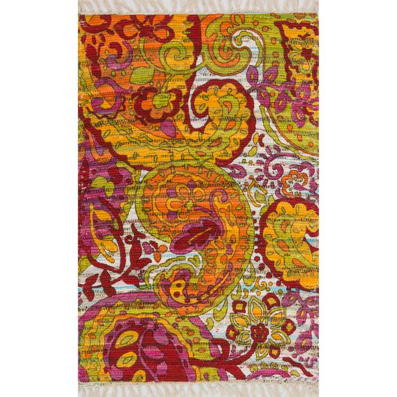 Alexander Home Maria Flatweave Paisley Rug
