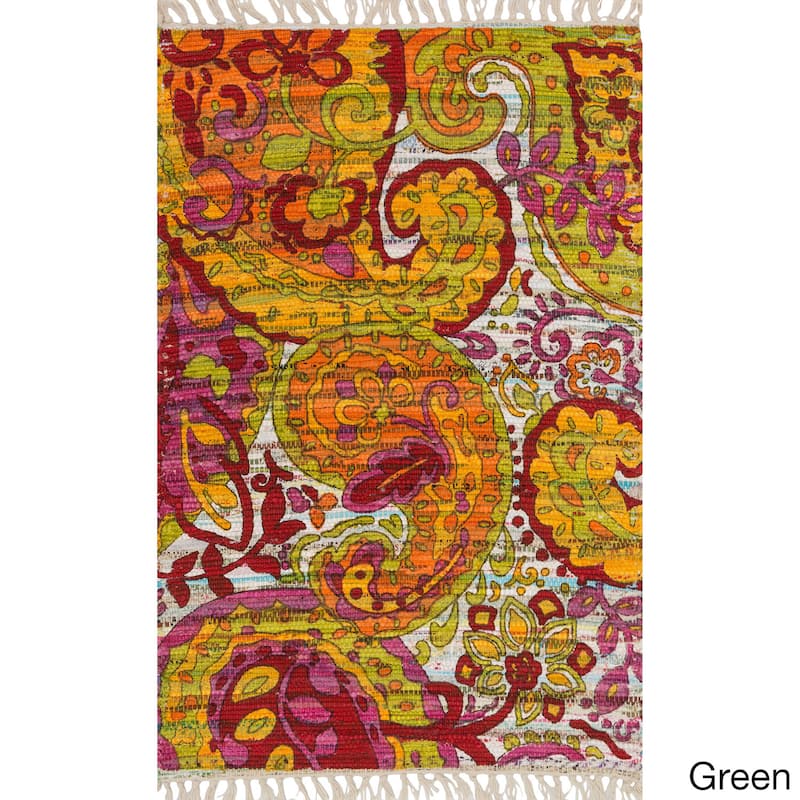 Alexander Home Maria Flatweave Paisley Rug