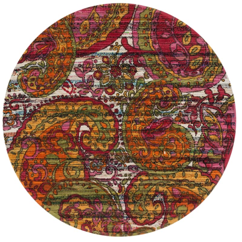 Alexander Home Maria Flatweave Paisley Rug