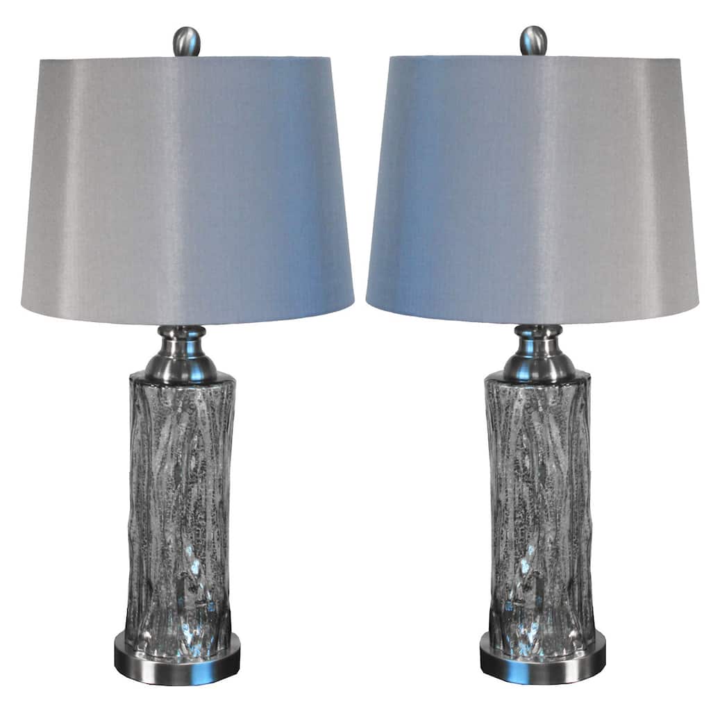 Casa Cortes Procida 27-inch Mercury Glass Table Lamp (Set of 2)