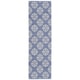preview thumbnail 15 of 18, Jacquard Handmade Blue Cotton Medallion Area Rug
