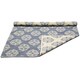 preview thumbnail 19 of 18, Jacquard Handmade Blue Cotton Medallion Area Rug
