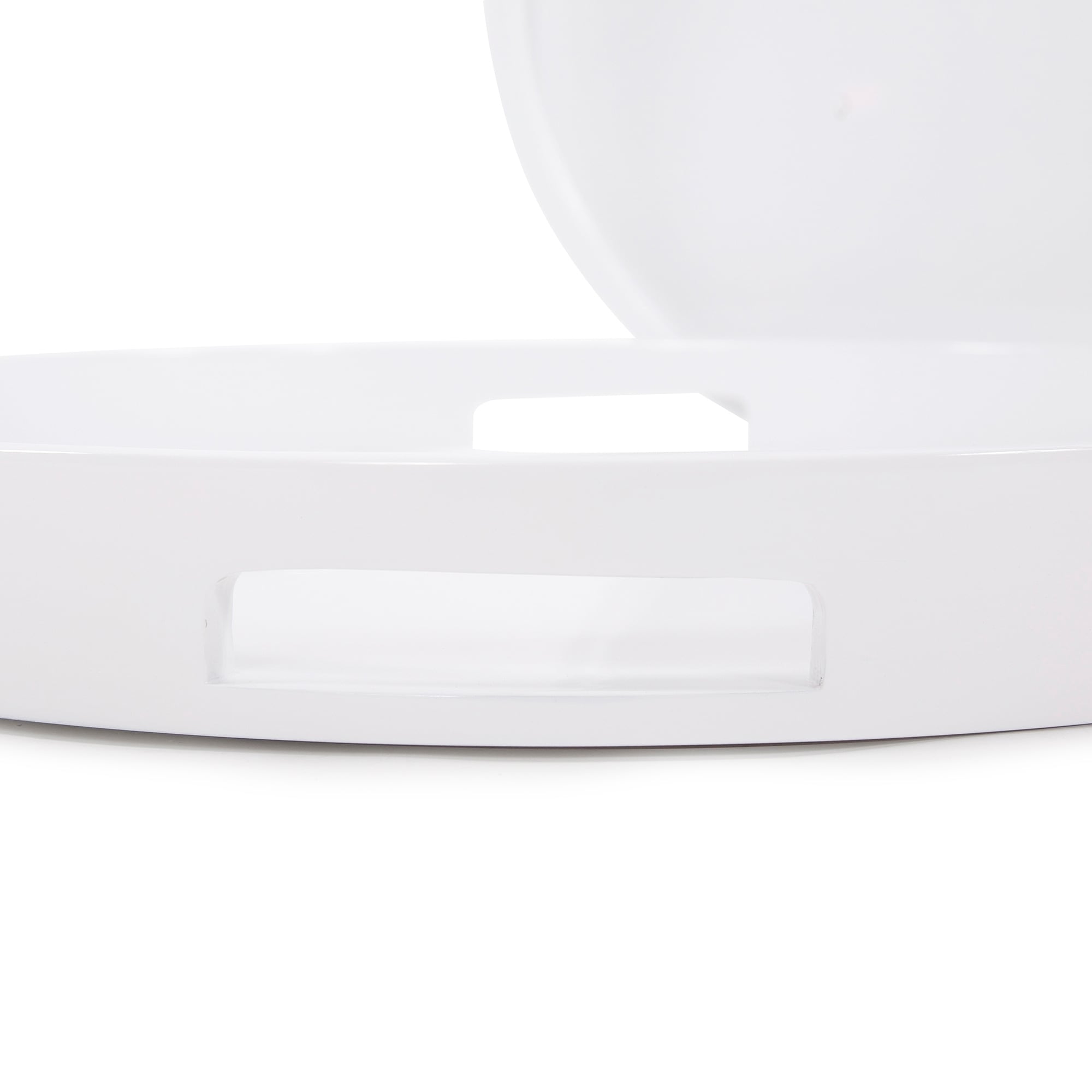 round white lacquer tray