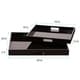 preview thumbnail 6 of 4, Allan Andrews Black Lacquer Square Wood Tray Set with Handles