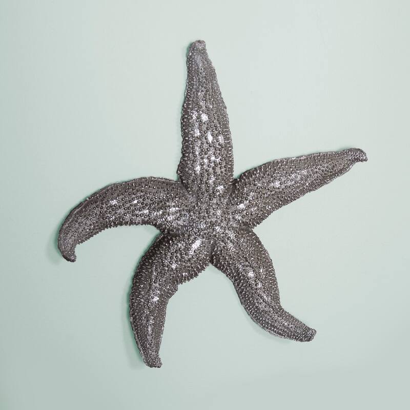 Allan Andrews Deep Pewter Coastal Starfish Wall Art (Large)