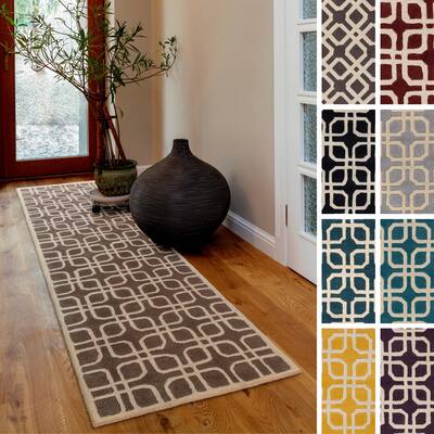 Hand-Tufted Brigg Crosshatched Wool Rug