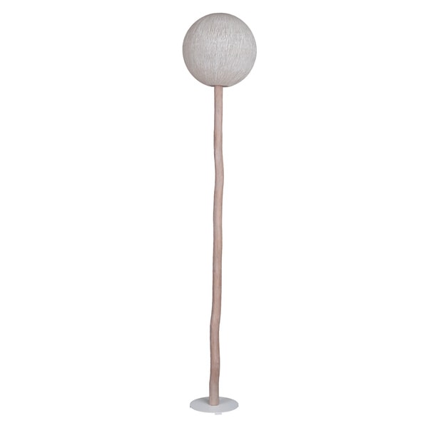 East At Main's Gonzales Modern Geometric Transitional Off-White Indoor Floor Lamp