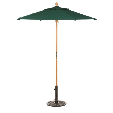 Oxford Garden Octagon 6 foot Sunbrella Market Umbrella, Wood