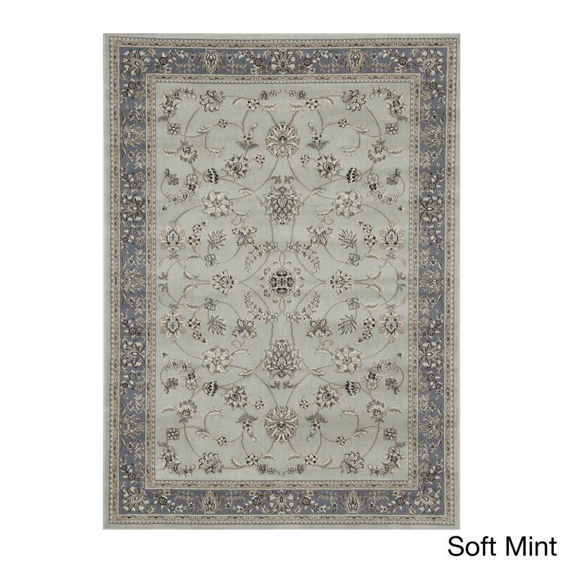 Admire Home Living Artisan Traditional Oriental Scroll Pattern Area Rug