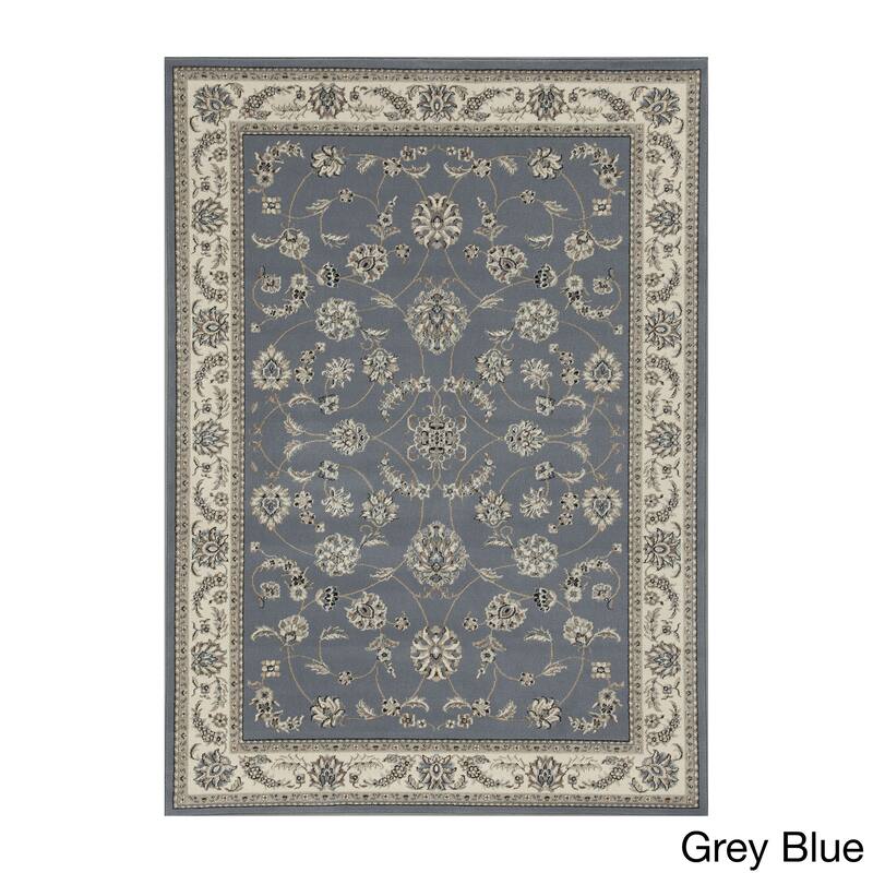Admire Home Living Artisan Traditional Oriental Scroll Pattern Area Rug