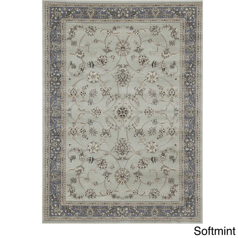 Admire Home Living Artisan Traditional Oriental Scroll Pattern Area Rug