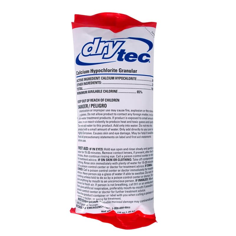 Dry Tec Swimming Pool Calcium Hypochlorite Granular Shock