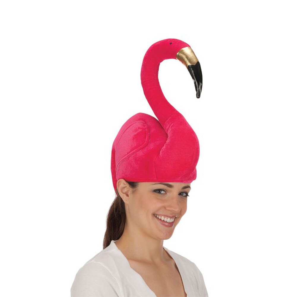 Shop Adult S Sitting Pink Flamingo Costume Hat Overstock