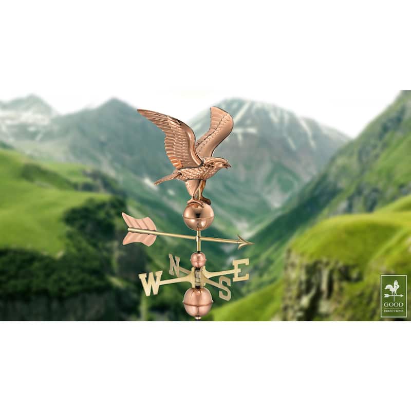 American Eagle Pure Copper Weathervane by Good Directions
