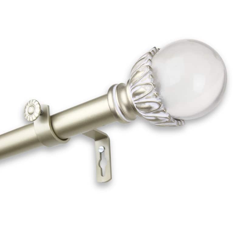 InStyleDesign Cassava Adjustable Curtain Rod - 28 to 48 inches - Light gold