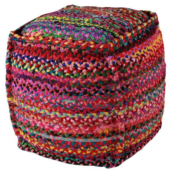 22 Brilliant Ribbon Cotton Pouf Ottoman