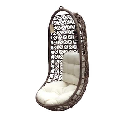 Panama Jack Island Cove Open Weave Hanging chair with cushion as shown