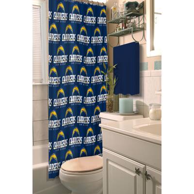 NFL Chargers Shower Curtain