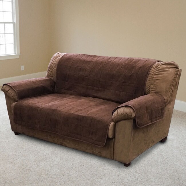 Shop Furhaven Easy Fit Quilted Microsuede Pet Furniture Protectors