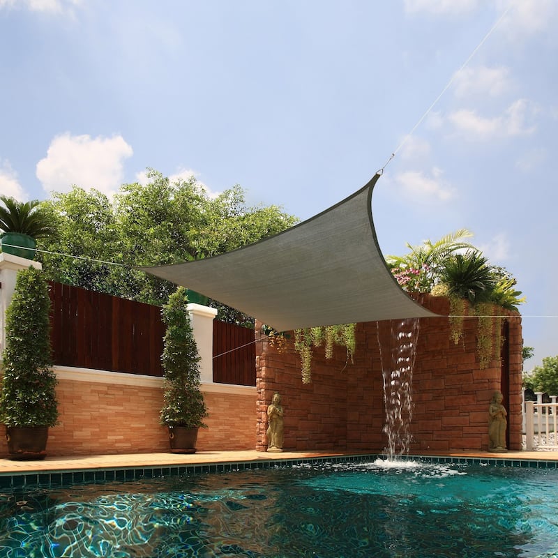 Small Square Sail Sun Shade - Silver