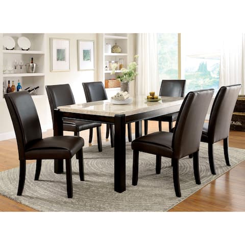 Furniture of America Koby Contemporary Walnut 7-piece Dining Set