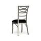 preview thumbnail 8 of 10, Caia Modern Silver Metal Dining Chairs (Set of 2) by Furniture of America