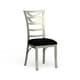 preview thumbnail 5 of 10, Caia Modern Silver Metal Dining Chairs (Set of 2) by Furniture of America
