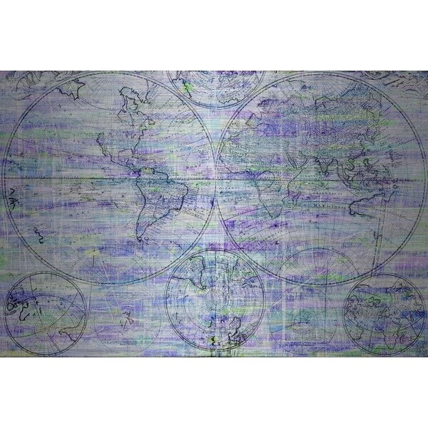 Marmont Hill 'Purple Travels' Aluminum Art