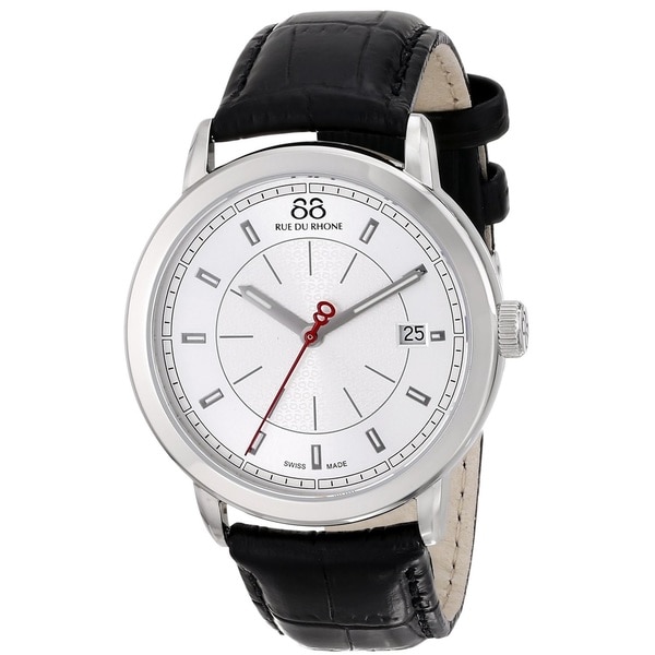 88 Rue du Rhone Mens 87WA120027 Double 8 Origin Swiss Quartz Black